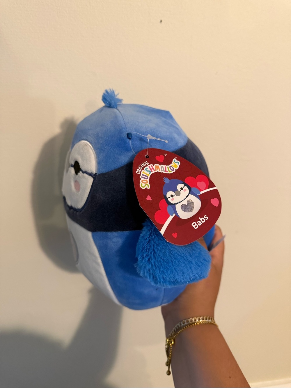 Squishmallows Babs Blue Jay Valentine’s Heart Plush NWT Tagged - Picture 2 of 5